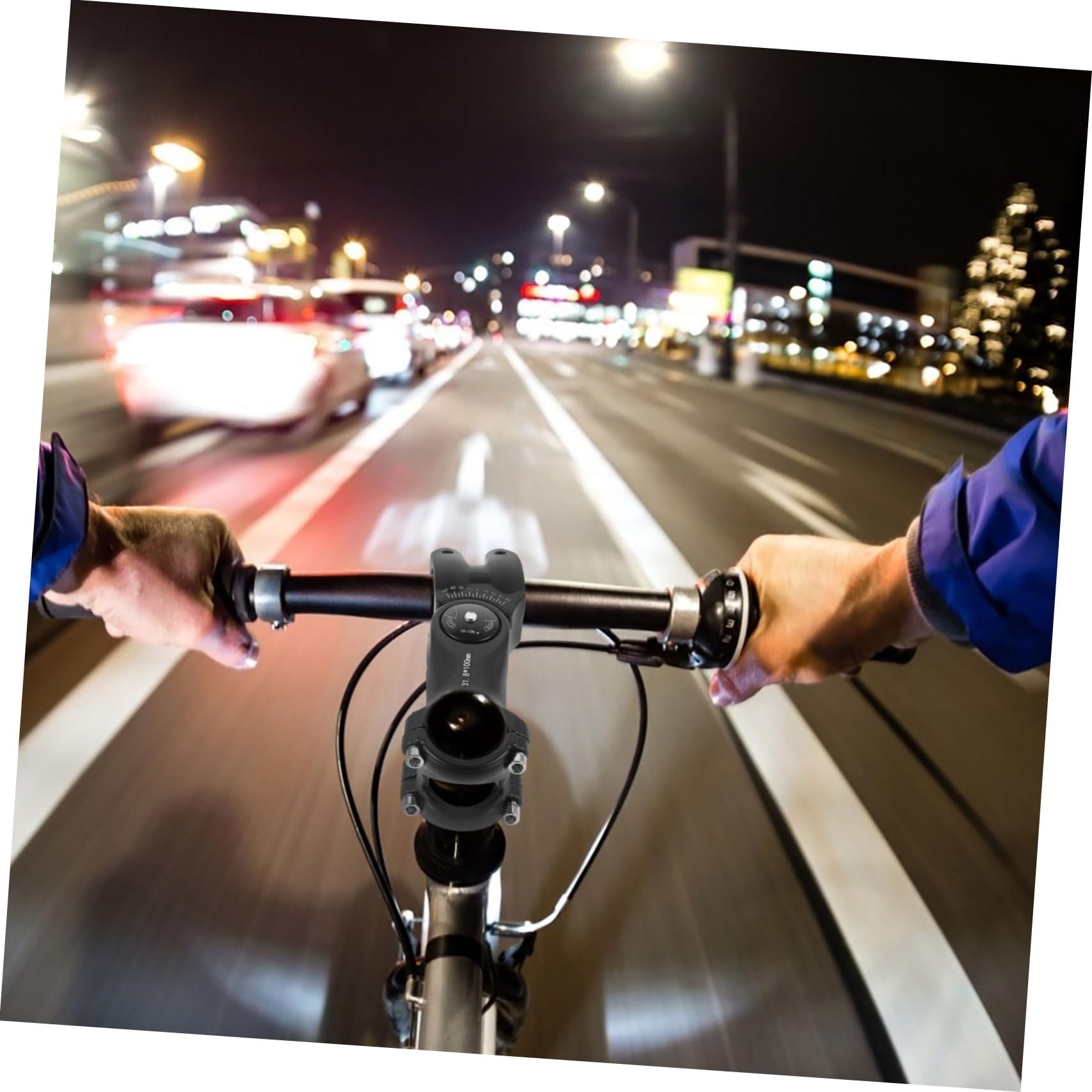 BESTonZON Rehausseur De Vélo De Montagne Potence De Guidon De Vélo Rehausseur De Guidon Rehausseur De Potence De Guidon Potence De Montagne Légère Réglable en Alliage D'Aluminium