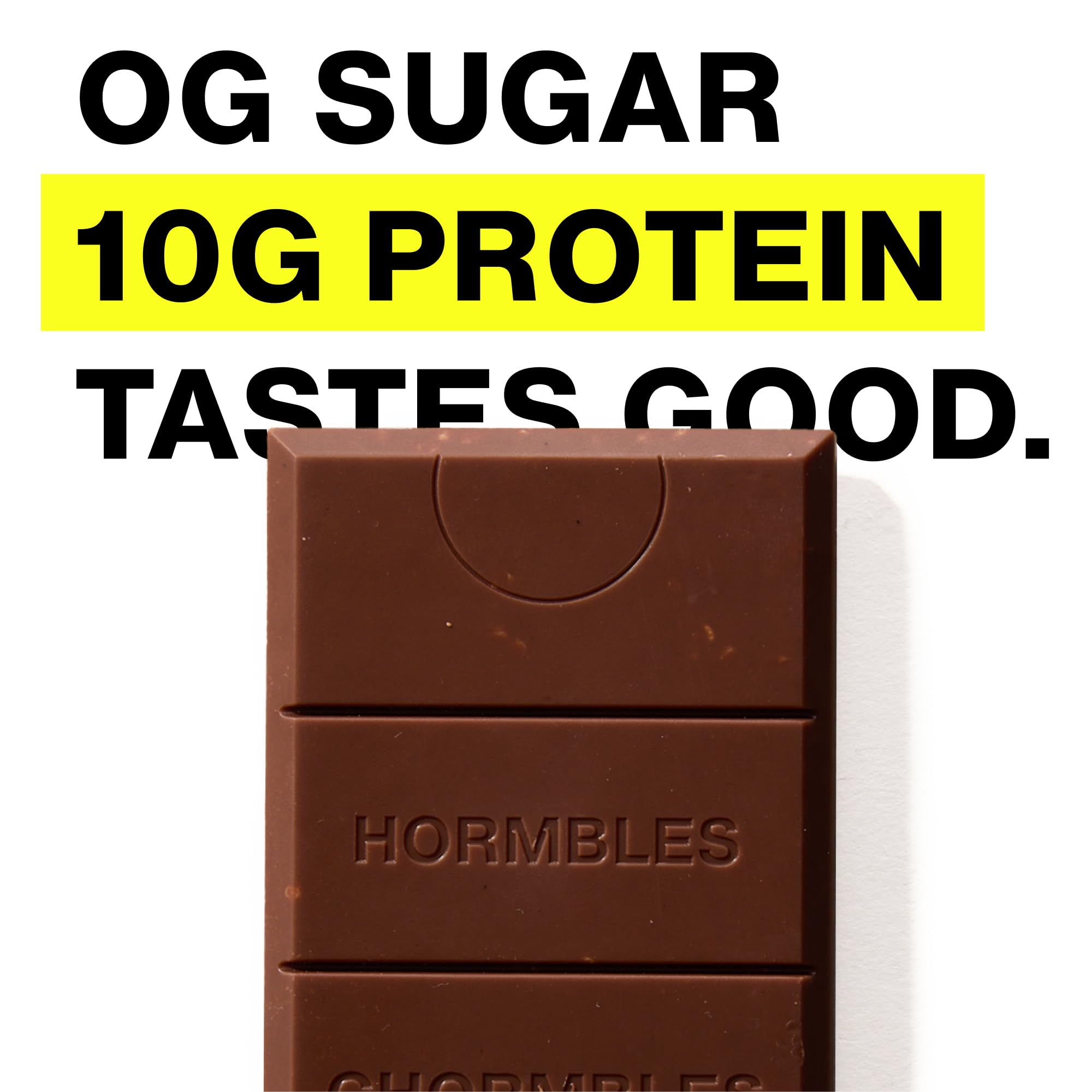 Hormbles Chormbles Protein Candy Bars Classic Milk 10g Protein 12 Pack | 0g Sugar 150 Calories Milk Chocolate with Crunchy Pieces Sugar Free Snack or Dessert 1.13 Oz Bars product thumbnail 6