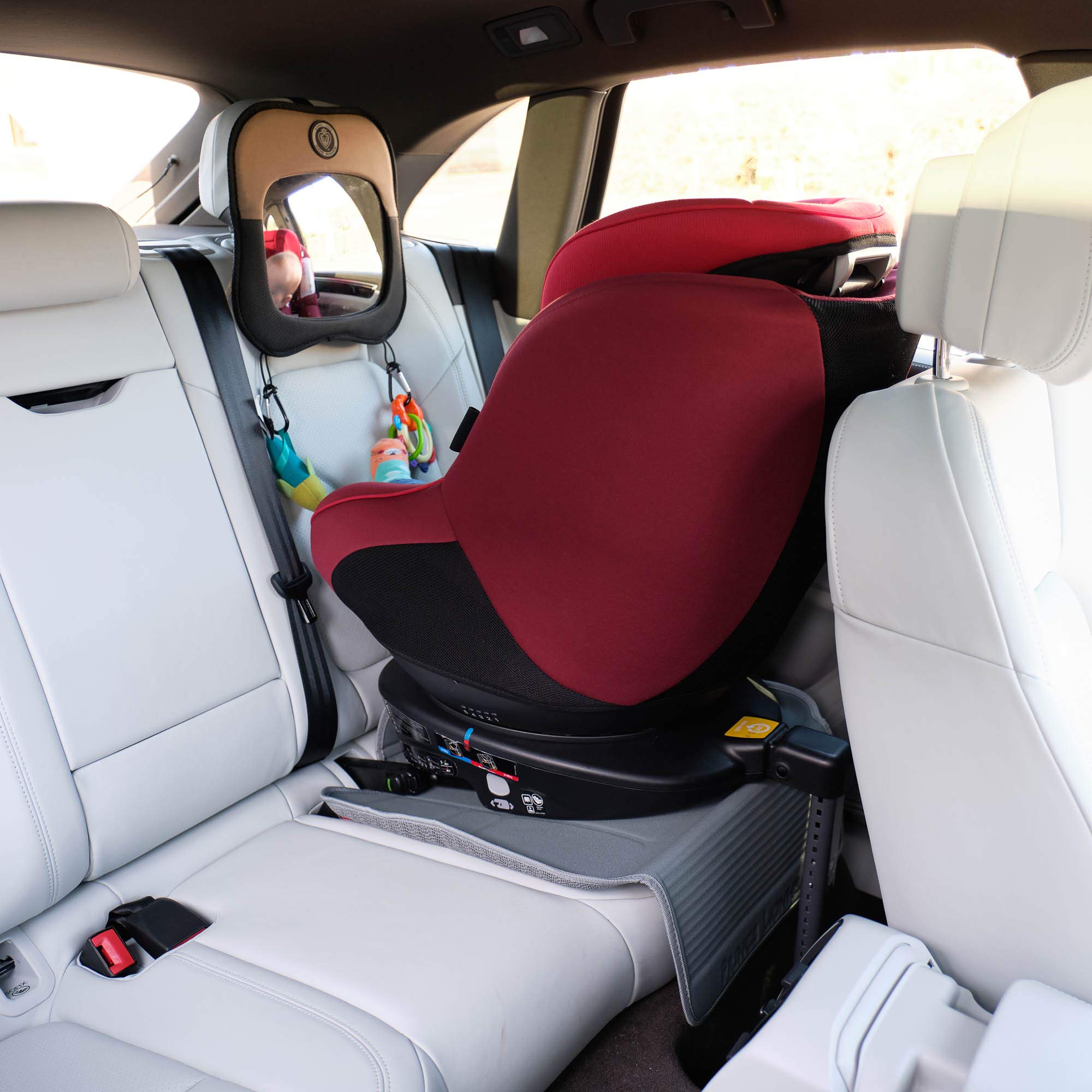 Prince Lionheart - 2-Stage Seatsaver: La Construcción De Espuma De Alta Densidad De 2 Partes Evita Daños por Depresión, Suciedad, Derrames Y Desgaste De Los Asientos De Seguridad para Niños - Negro,