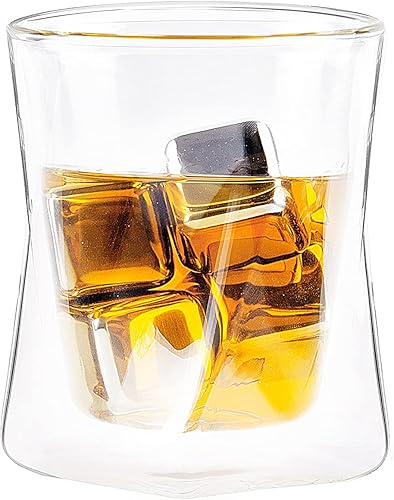 Miniatura 3 de Ozeri Moderna Artisan Series - Vasos de whisky de doble pared de 10 onzas, juego de 2