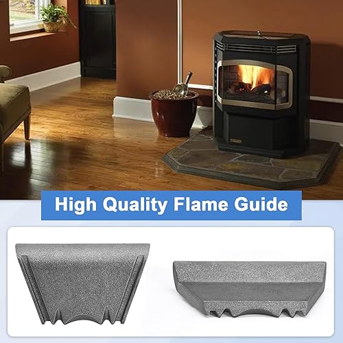 Miniatura 6 de Criditpid Reemplazo 3-00-06644 Guía de llama para Harman Advance, Absolute 63, Allure 50 Estufa de Pellets, Burn Pot Top.