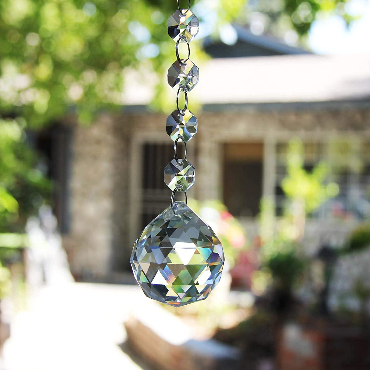 Prisma collections Crystal Prism Suncatcher Art Swarovski Hanging Crystal Sun Catcher Prism Ball for Christmas Tree Decoration and Car Pendants-image-17