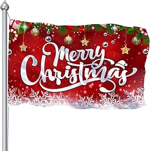 Amazon.com : Christmas Flags 3x5 Outdoor, Large Merry Christmas House