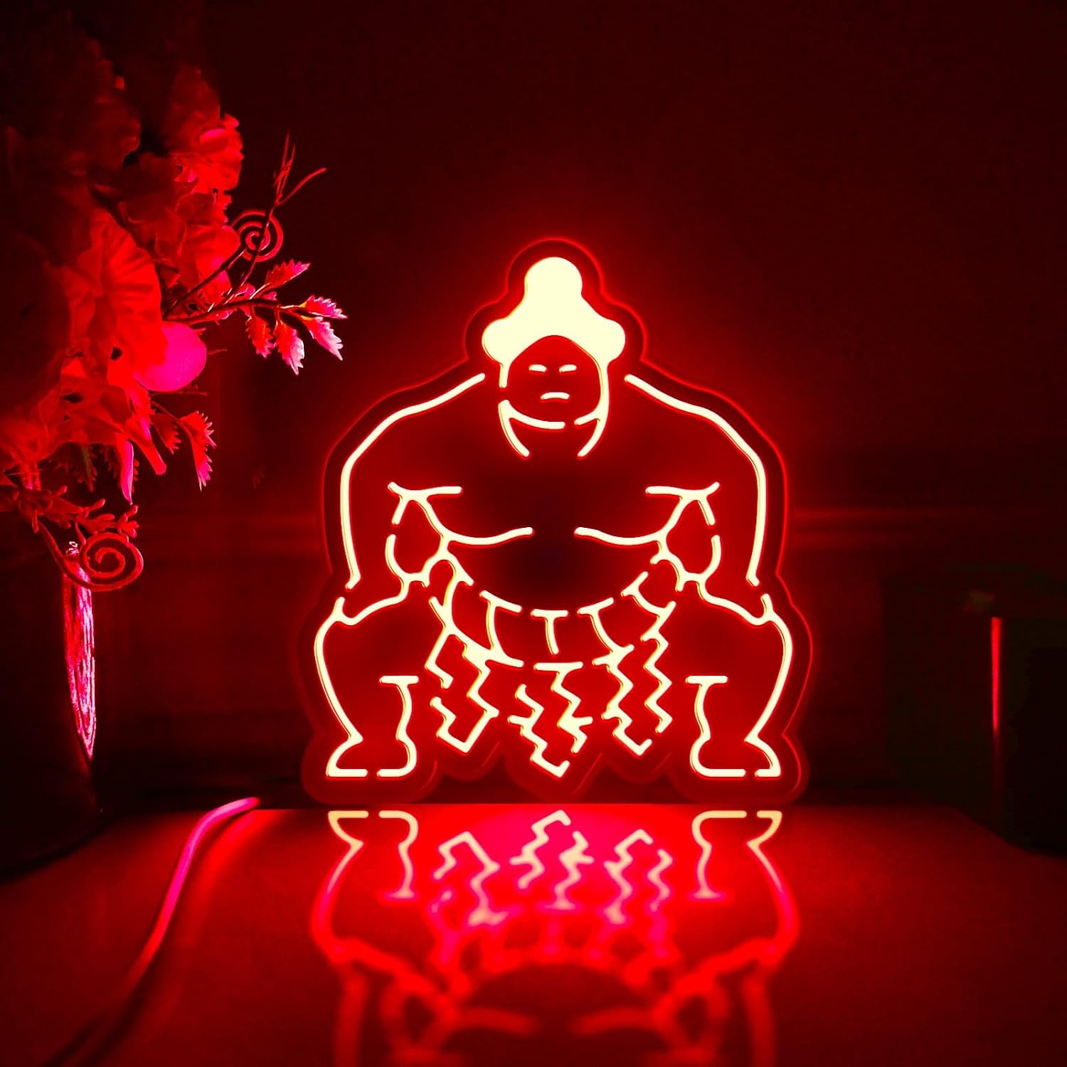 Sumo Led Light Box, Sumo Wall Art Decor, Desktop Decorations, Bedroom Decor (RGB Light, Small Size) image 3