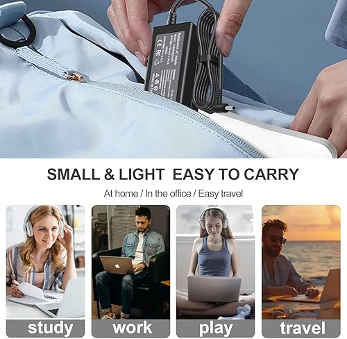 Miniatura 4 de Cargador adaptador de CA de 65 W para Acer Aspire 3 Aspire 5 Series A315 A317-53 A515-46 A515-57 A515-54 A515-55 A515-55 A515-56 R5-571TG Cable de