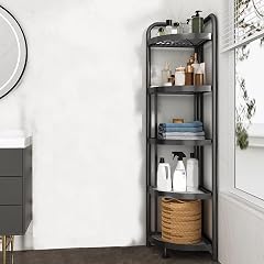 lyxamjrzyp Folding Corner Shelf Stand Corner Shower Caddy Standing Small Space Corner Organizers and Storage Living Room Kitchen
