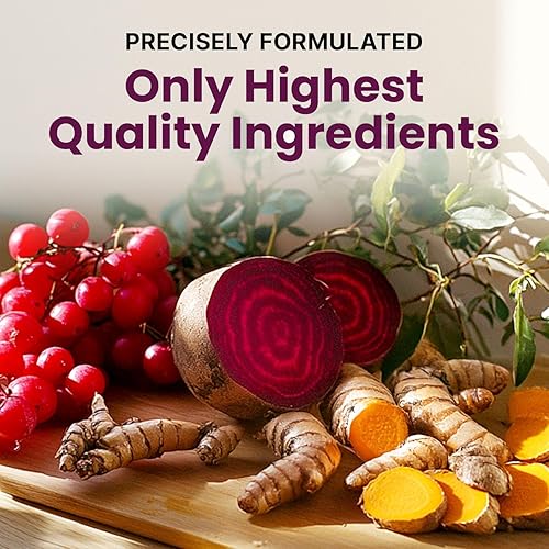 Miniatura 8 de Suplemento de óxido nítrico 26 en 1 – Soporte para el corazón y la circulación con CoQ10, cúrcuma, raíz de remolacha orgánica, baya de espino y ajo