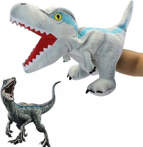 Miniatura 4 de Marioneta de mano ETS para niños, marionetas de mano de peluche, marionetas de mano, juguete de dinosaurio, marionetas de dinosaurio para niños