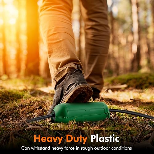 Miniatura 5 de Restmo Paquete de 2 mini cajas de conexión impermeables IP44 para exteriores con pestillos bloqueables y agujeros de montaje, cubierta de seguridad