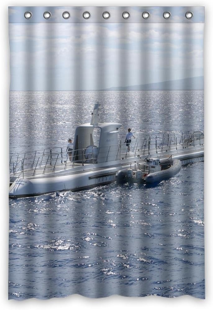 Military navy submarine Shower Curtain Measure 48"(w)x72"(h