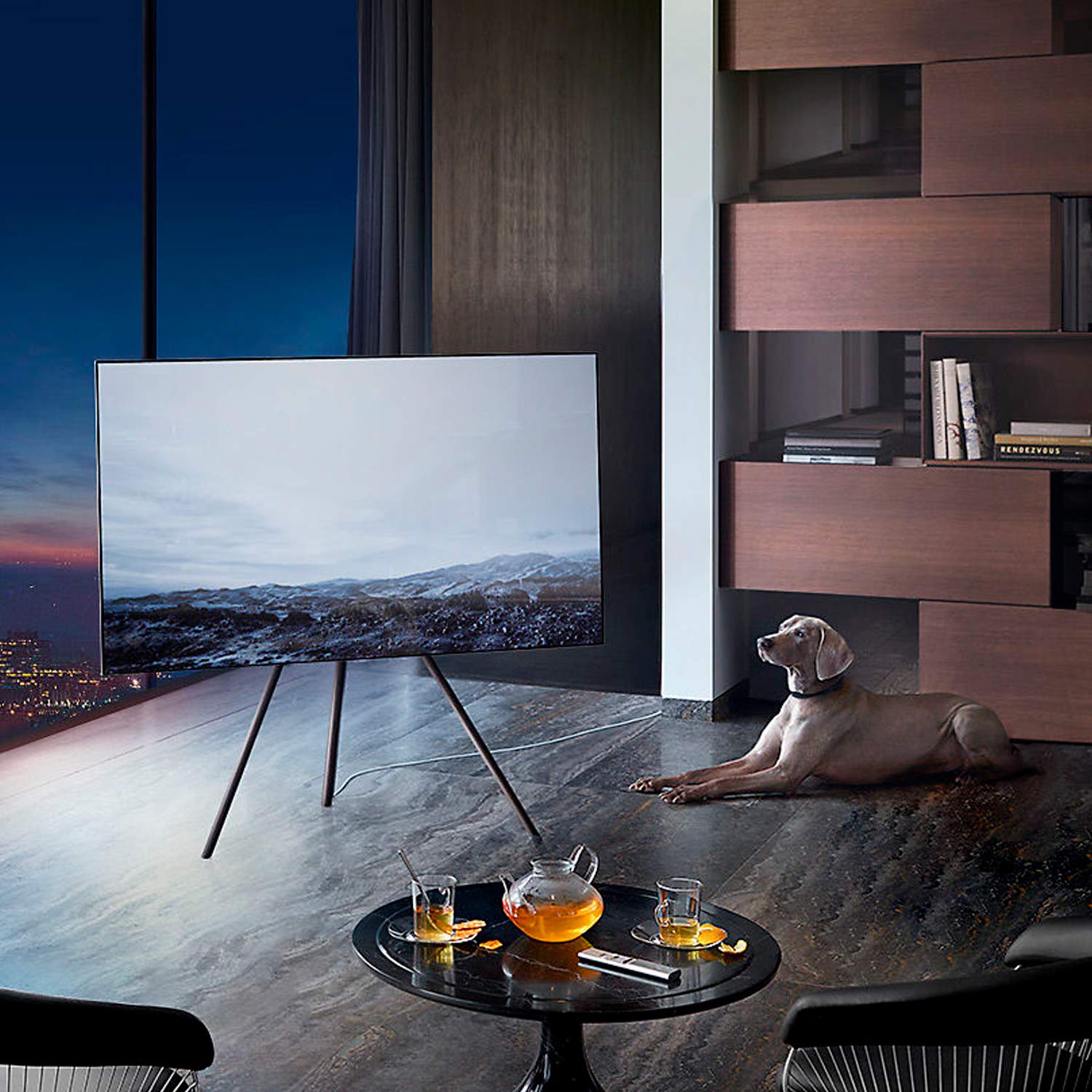 TV Stand Qled 55/65 Pollici Brown Online - Dettaglio