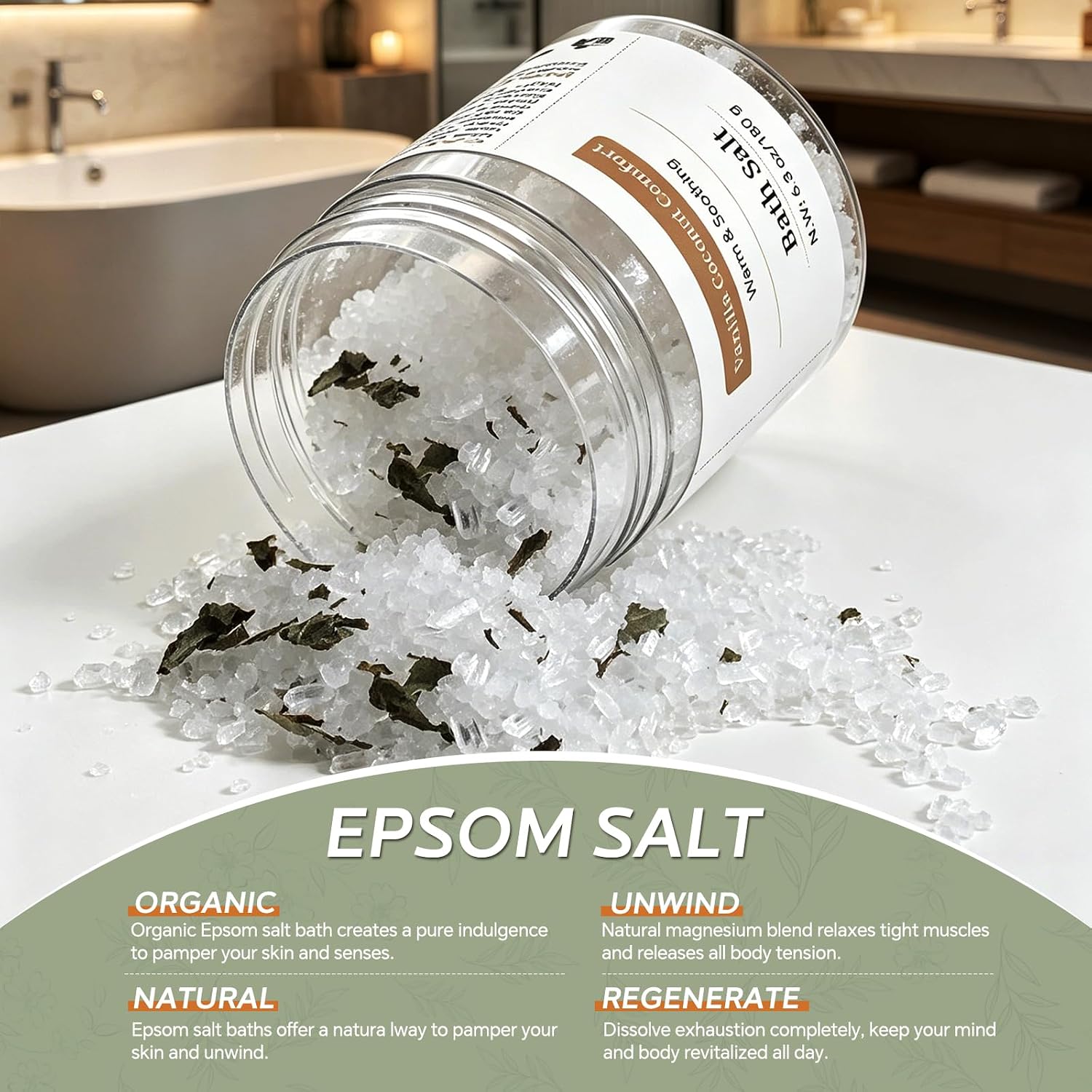 Epsom Bath Salt Gift Set for Women, Bath Salts for Women Relaxing image 5
