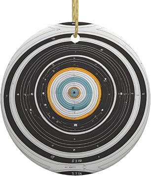 Christmas Ceramic Round Pendant Decoration for Shopping Malls Supermarkets Stores Homes Design Target Prints