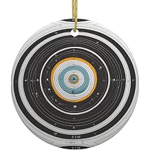 Christmas Ceramic Round Pendant Decoration for Shopping Malls Supermarkets Stores Homes Design Target Prints