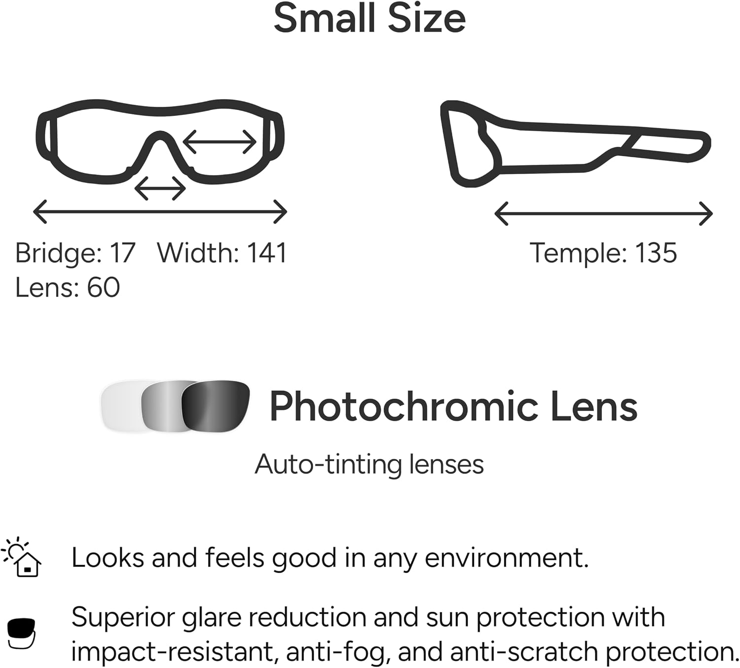 Lucyd Armor Smart Safety Glasses, TR90 Frame, Light Adaptive Lenses, Open Ear Speakers & Microphone - ANSI Z87.1