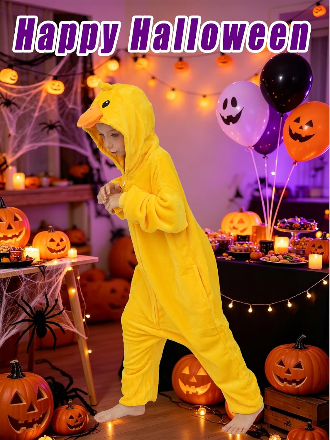 Kids Animal Halloween Cosplay Costumes, Boy Girl Onesie Pajamas