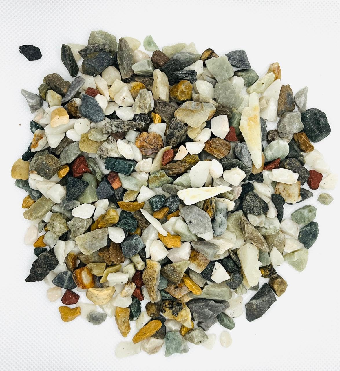 Natural Mix Marble Chips Decorative Stones for Aquarium/Fish Tank, Garden, Home Decoration, Vase Filler Indoor & Outdoor Pebble Stone Chips (2, Kilograms)