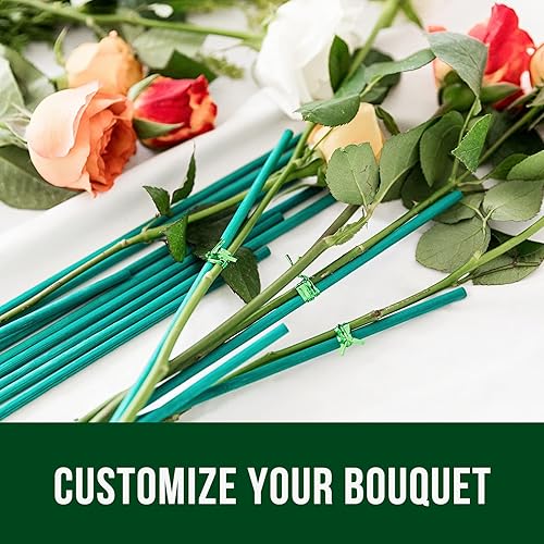 Miniatura 6 de Garsum Palos de bambú verdes para plantas de jardín, soporte floral de madera, letrero de madera, palos de jardín de 15 pulgadas, paquete de 25