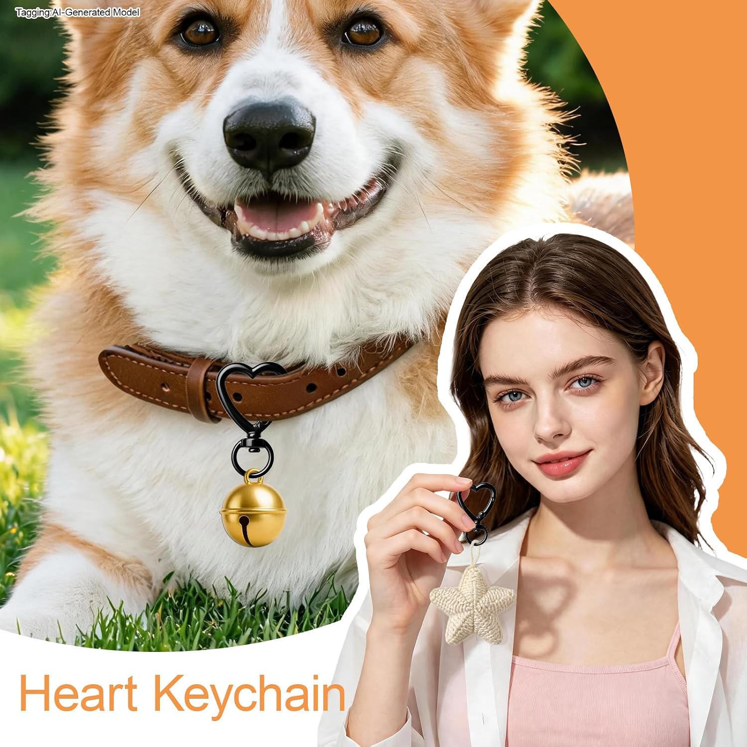 12 Pcs Mini Heart Keychain Clip, Cute Heart Carabiner & Spring Hook image 4