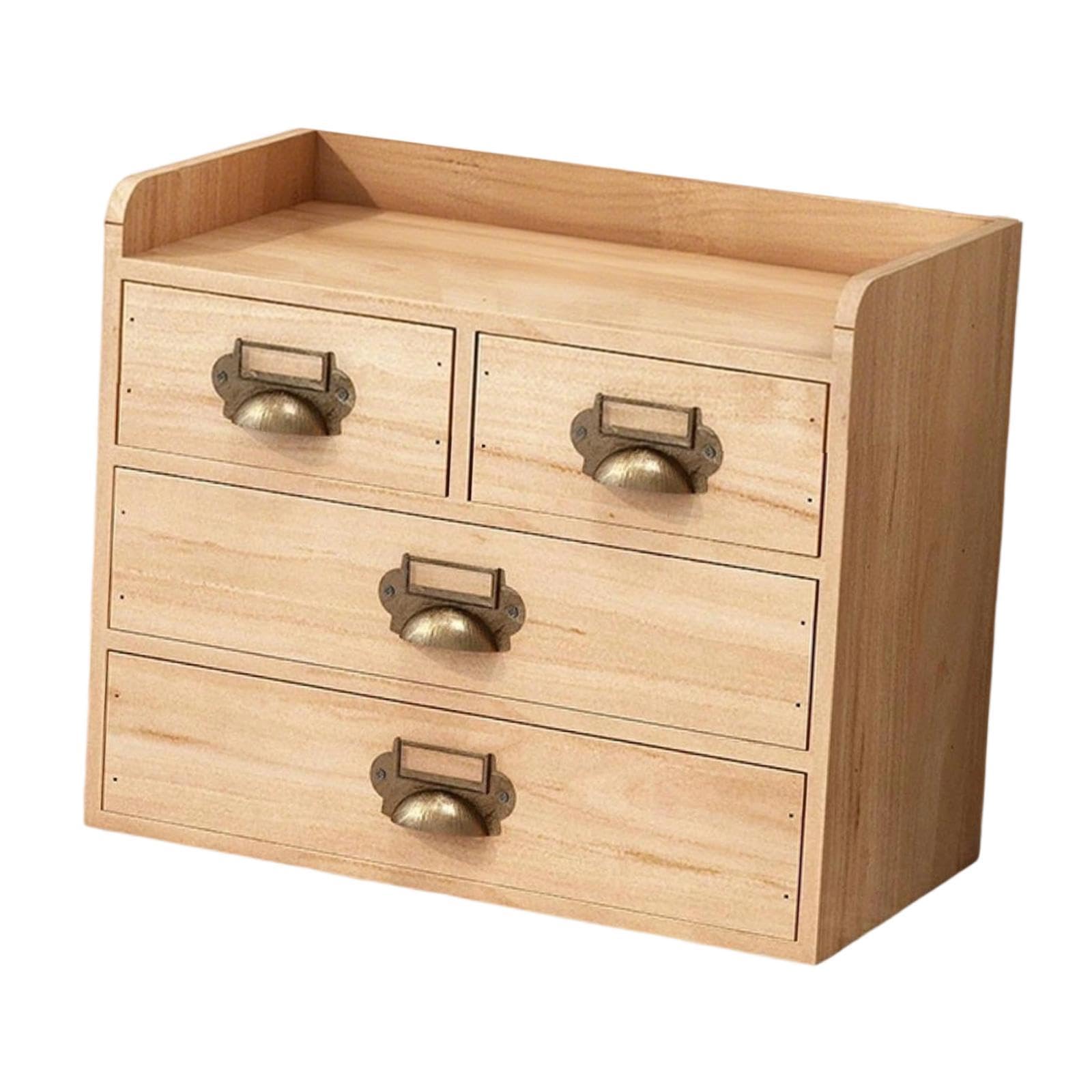 Sharplace Schreibtischschubladen-Organizer, Aufbewahrungsbox aus, platzsparend, Bauernhaus-Organisation, Tischschrank für Schminktisch, Schulschrank, Protokollfarbe