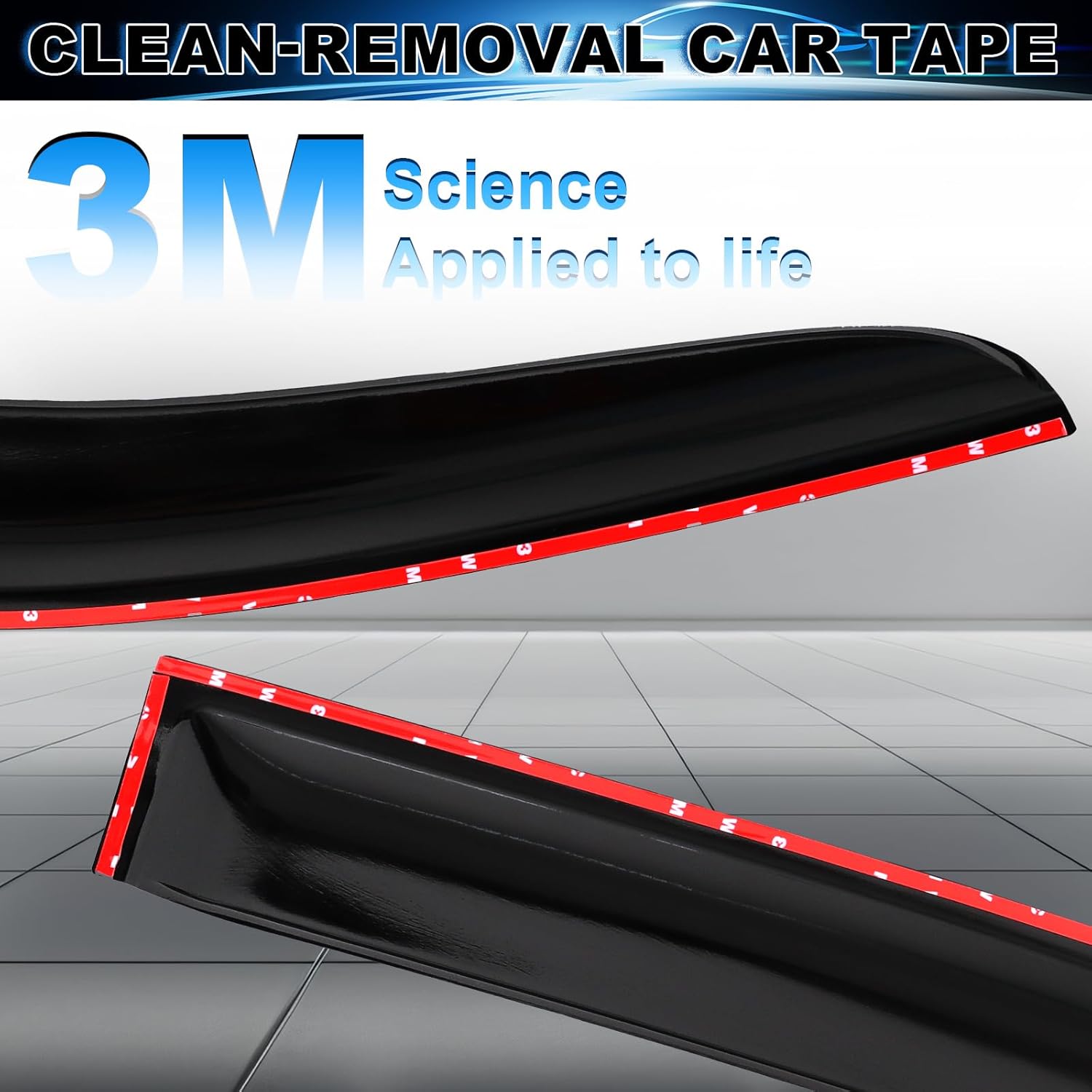 Window Visor Rain Guards for 2022-2025 Toyota Tundra Crewmax Cab Out-Channel Wind Deflector Tape-On Sun Visor Accessories 4PCS (for 22-25)