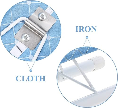 Miniatura 8 de Mini tabla de planchar plegable pequeña tabla de planchar tabla de planchar tabla de planchar plegable con manga fija para coser azul cielo
