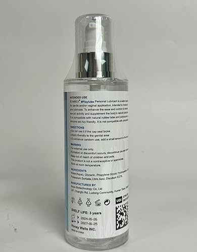 Miniatura 8 de BOMBEX Lubricante a base de agua  Lubricante personal, lubricante natural para mujeres, hombres, parejas, sin químicos, suave como la seda, no