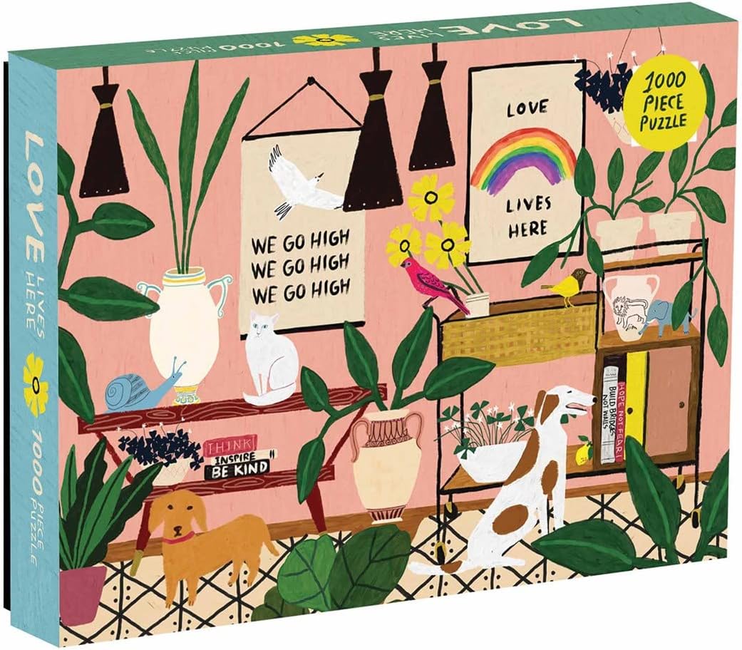 Galison Puzzle Love Lives Here 1000 Piezas Colorido