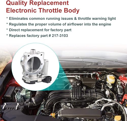 Miniatura 6 de Conjunto de cuerpo electrónico del acelerador compatible con Buick Allure Cadillac CTS GMC Terrain Reemplazar OEM 12616994 F00H600073 217-3103 -