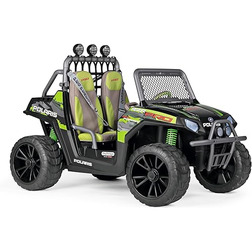 Peg Perego Polaris RZR PRO Green Shadow Extra Large 24 Volt Ride on Off Road Vehicle
