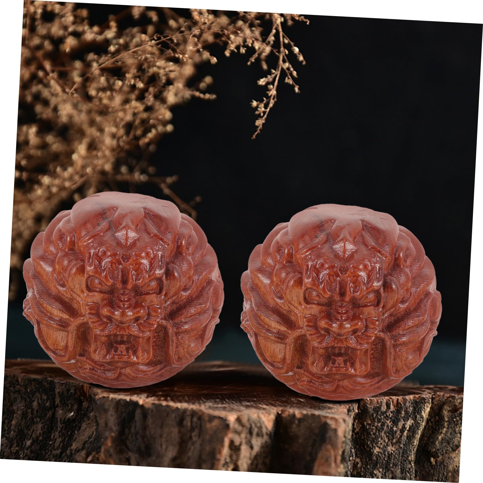 VALICLUD 5 Paires boule de massage des mains balle salle de sport masser pour massage multifonctionnel masseur à la main masseur à rouleaux manuels Bois