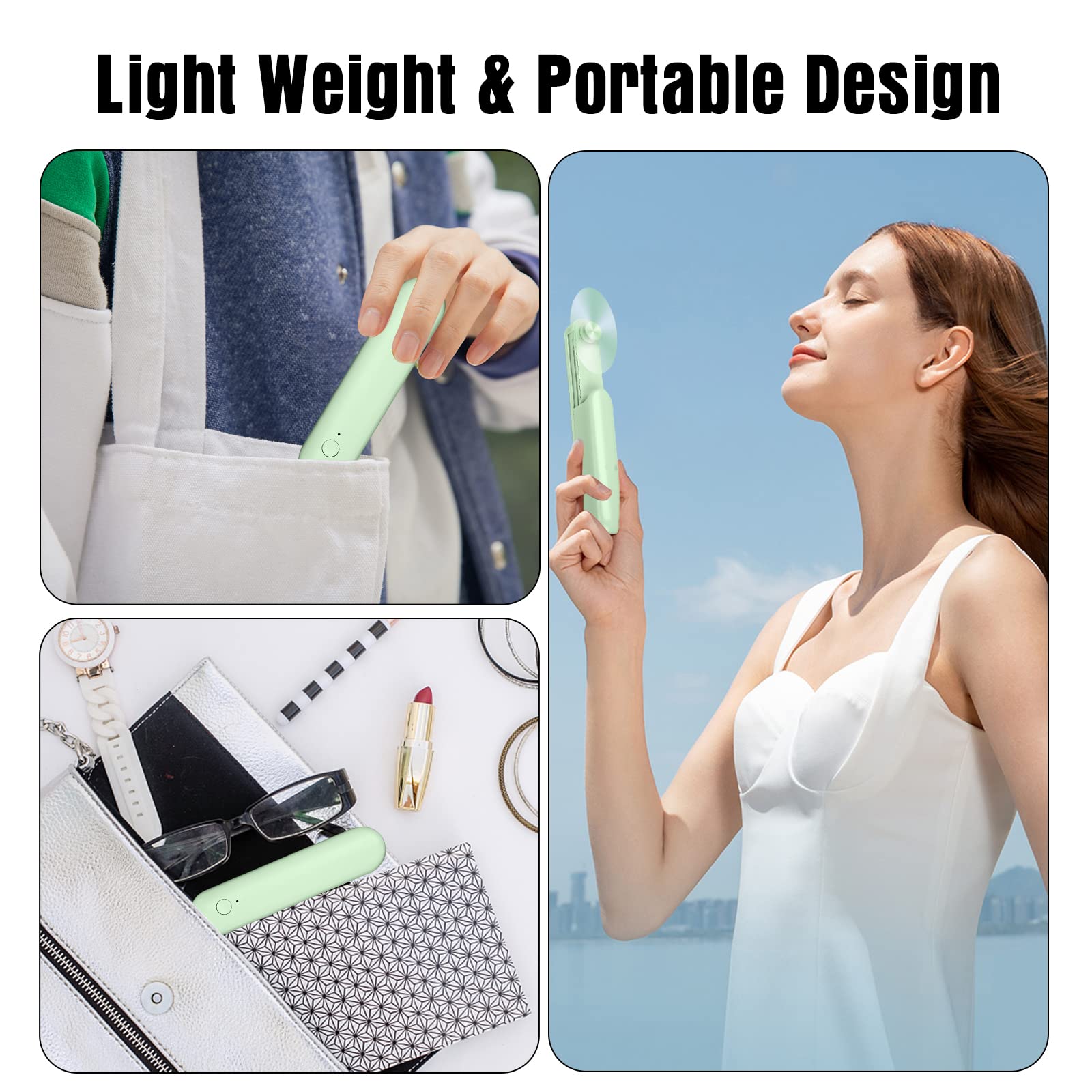 Ventilatore USB, Mini Ventilatore Portatile Clip-on, 3 Velocità...Ventilatore portatile mini ventilatore USB silenzioso con 3...Mini Ventilatore Ricaricabile | Confronta prezzi