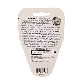 Chewy Tubes Original Oral Motor Chewing Tool - Largest and Strongest for Teens and Adults [Blue, 5/8 Diameter] | Made in USA | Non-Toxic | Invented by Pediatric SLP