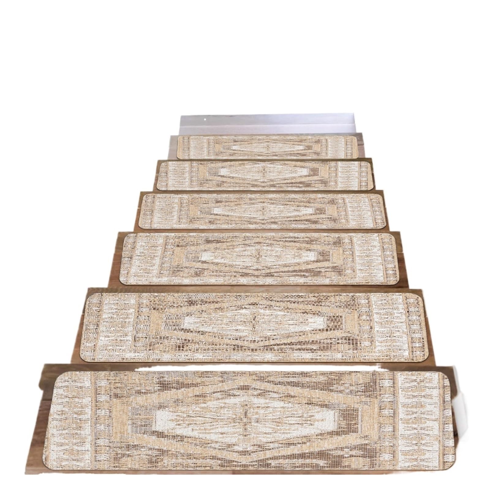 MFWHEFJ Stair Treads Stair Carpet Sets Slip Resistance Stair Tread Mats Step Rug For Stair 20X76cm Fit For All Stair(Green,1pc)