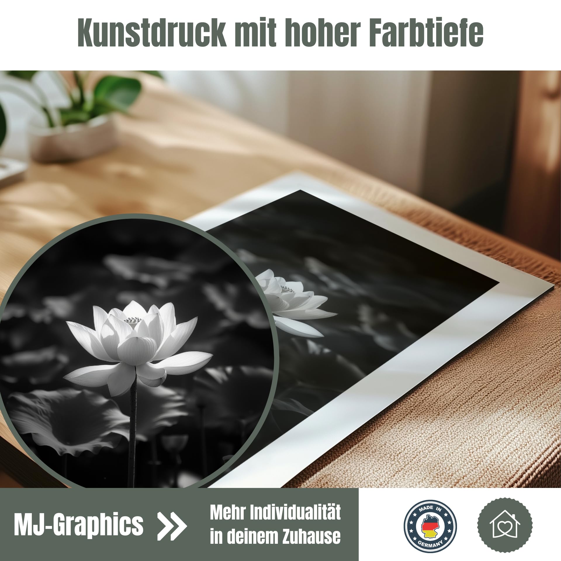 MJ-GRAPHICS® 6er Poster Set Yoga Poster Zen Buddhismus Kunstdruck Namaste Bild Entspannung Wohnzimmer Wandbild Ruhe Bild Entspannung Dekoration Meditation Poster – A2 Ohne Rahmen