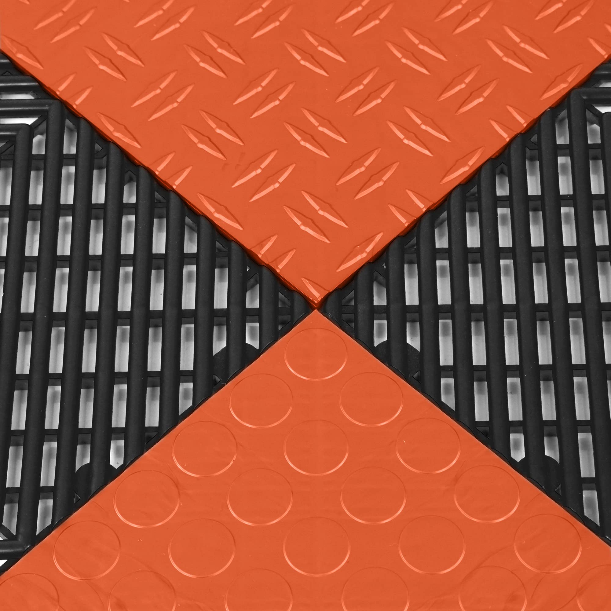 IncStores 1/2 Inch Thick GridLoc Interlocking Garage Floor Tiles