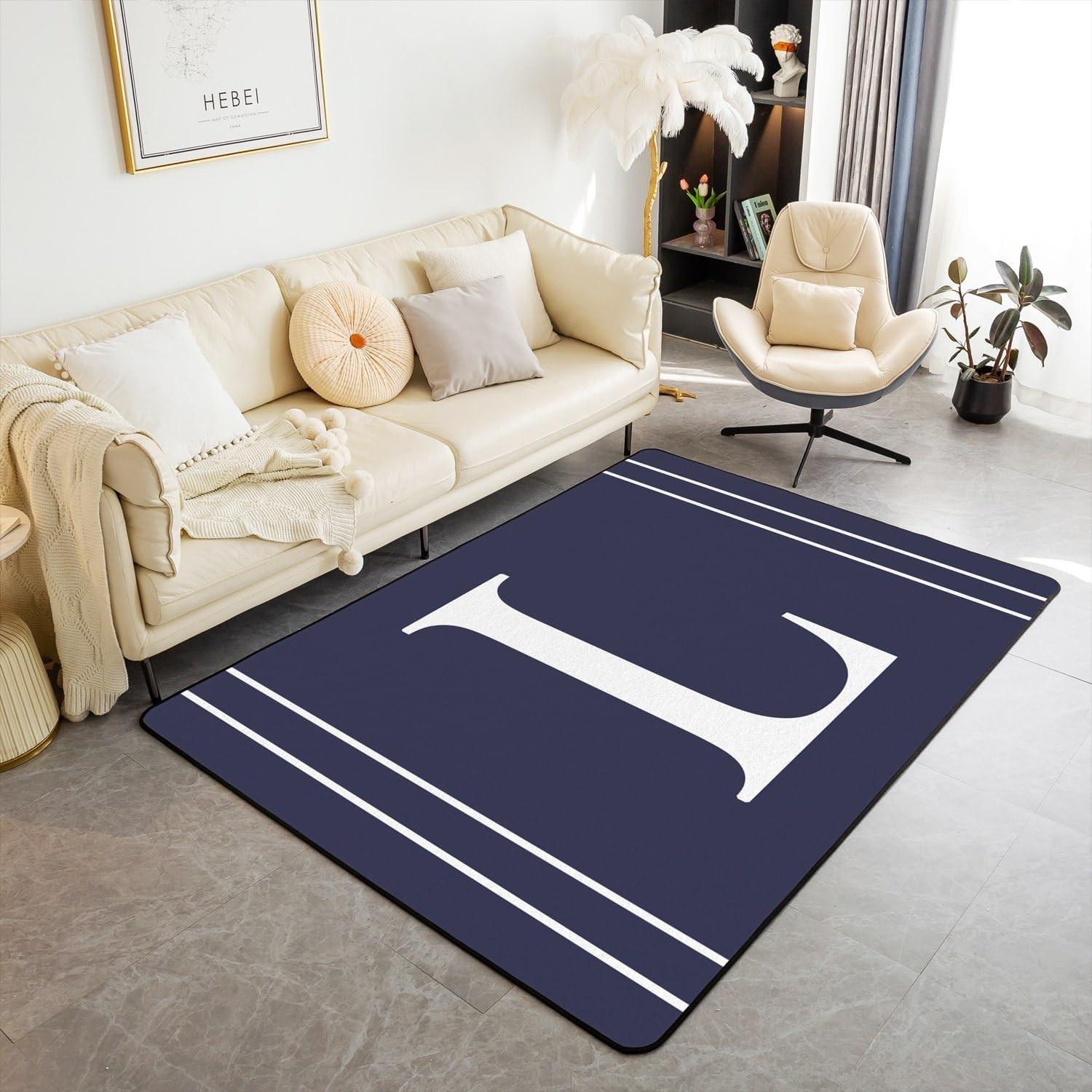 Tapis enfants 3D lettre L pour créer un espace de jeu confortable et chaleureux