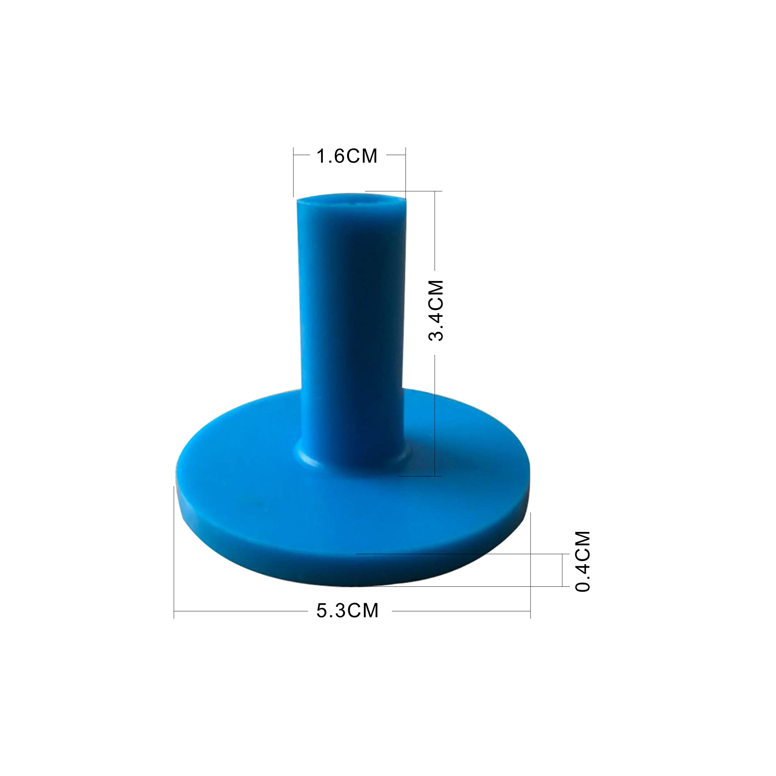 Kofull Soporte de Goma para Tees de Golf para práctica y conducción, 5 Unidades