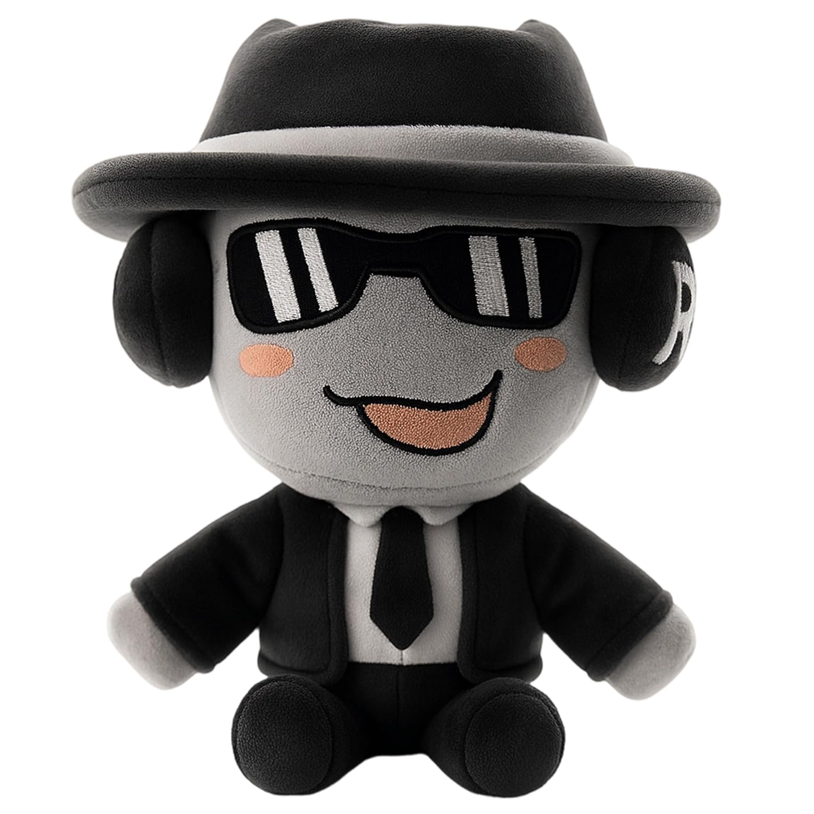 1 Piece Forsaken Plush, Charming Gubby Plush Toy with Hat and Headphones, 20cm Soft Stuffed Animal for Video Game Collectors and Plush Enthusiasts, for Birthdays and Holidays