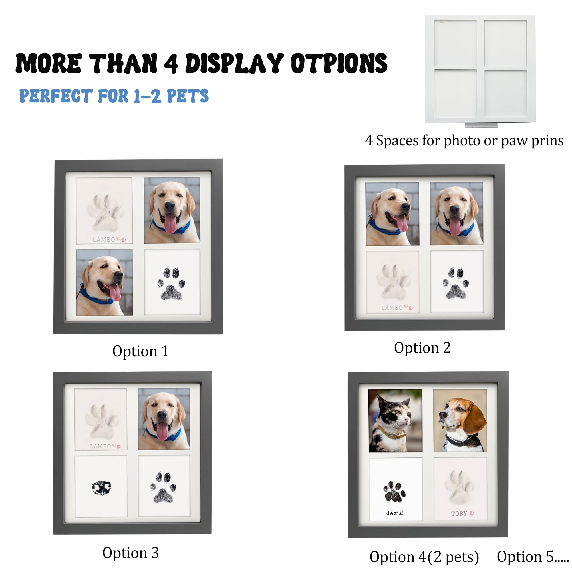 Paw Print Kit For Pets Paw Print Kit For Dogs & Cats - Ink & Clay ...