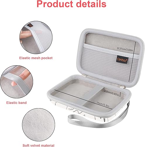 Miniatura 9 de Canboc Funda de viaje para MacBook para accesorios de MacBook, cables de carga, adaptador de corriente de aire, cargador de iPhone, organizador de