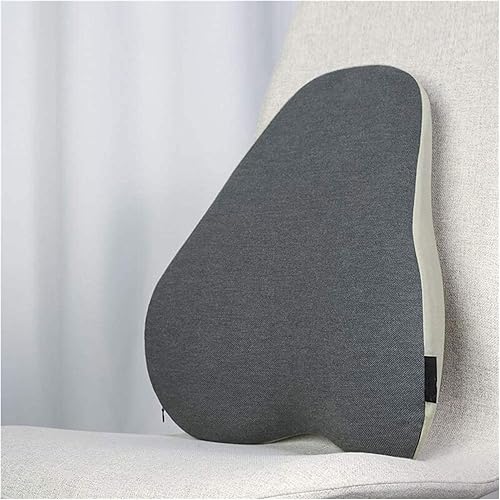 Vista 7 de Cojín ortopédico de asiento y almohada de apoyo lumbar para silla de oficina, cojín de espuma viscoelástica para asiento de coche con funda lavable