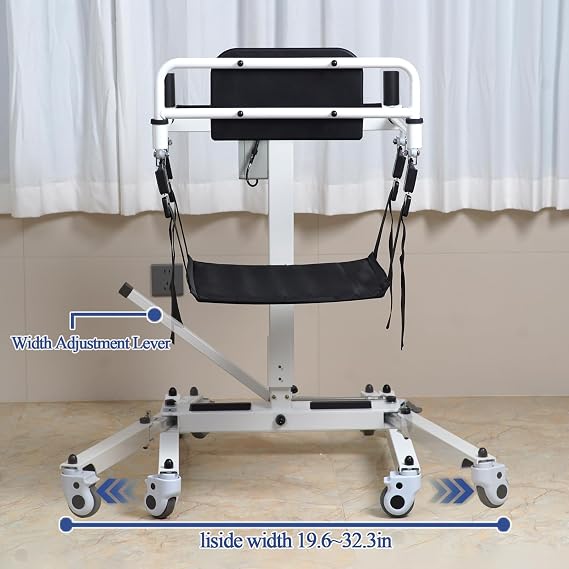 Patient Lift Transfer Chair, Electric Foldable Patient Lift for Home, Wheelchair Lift for Car, Patient Lift Aid, Shower Transfer Chair for Seniors, 275lbs