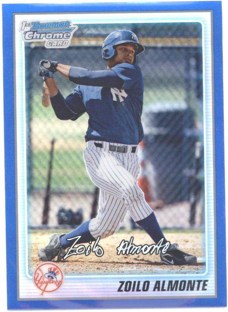 2010 Bowman Chrome Prospects Blue Refractors #BCP148 Zoilo Almonte New York Yankees Baseball Card SER/150 NM-MT