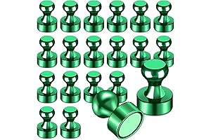 LOVIMAG Fridge Magnets: 20 Pack Super-Strong Neodymium Green Magnets