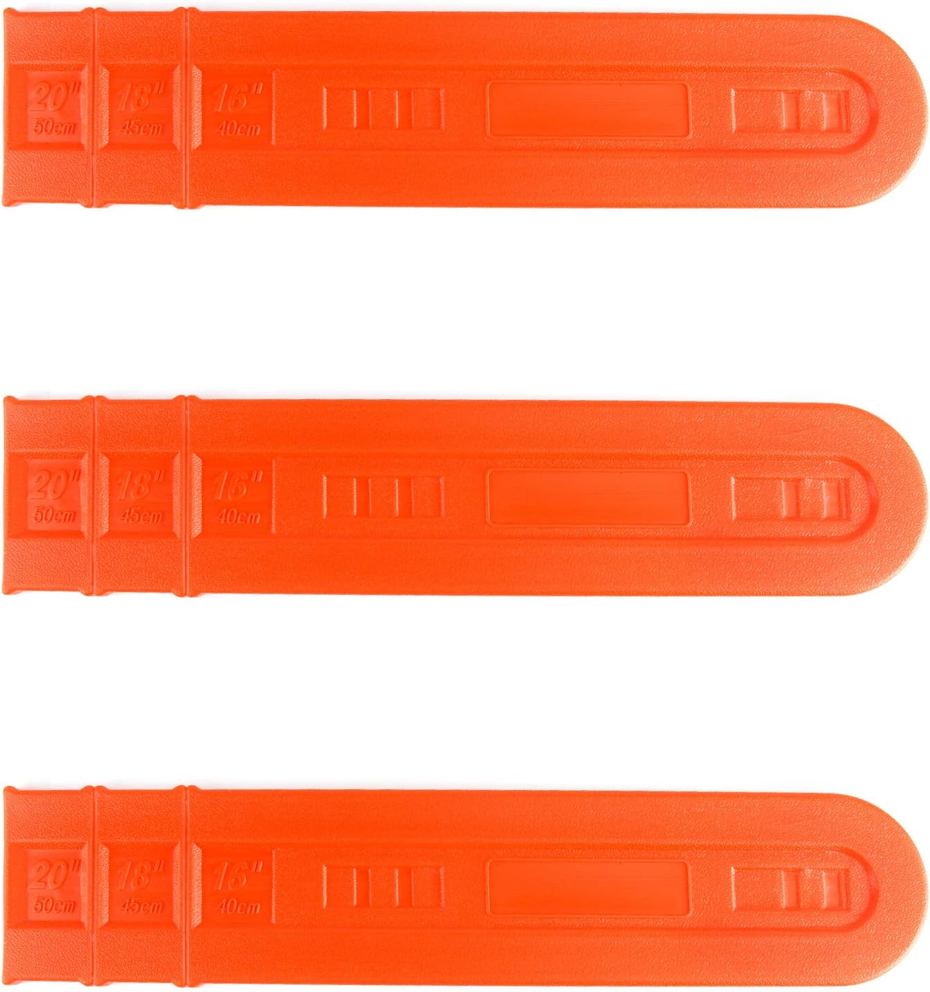 Three QWORK 20-inch Chainsaw Chain Covers