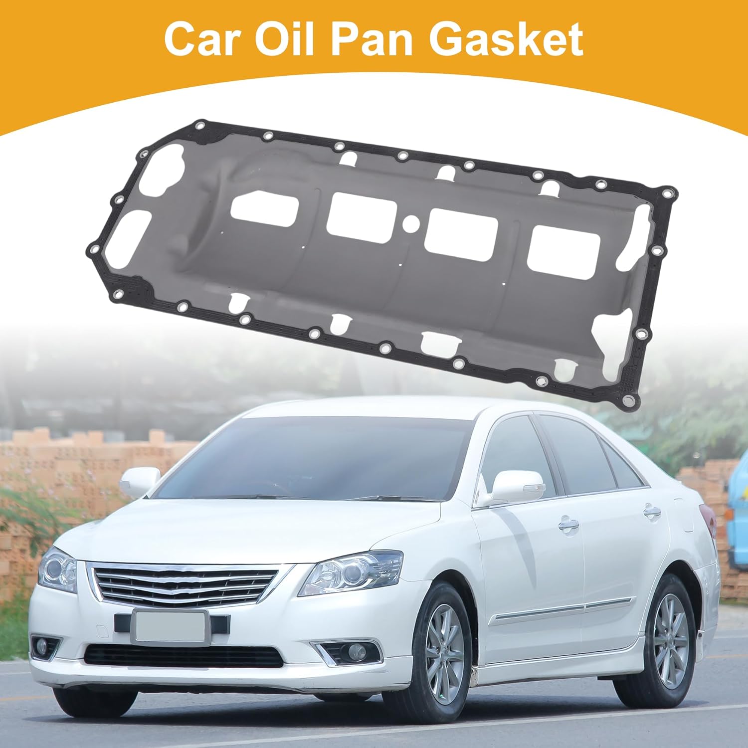 Car Transmission Filter Oil Pan Gasket Engine Oil Pan Gasket Seal No.53021568AE for Ram 1500 2011-2024 for Ram 2500 2011-2018 1 Pcs Good Sealing