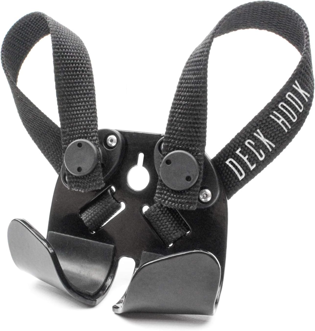 Deck Hook: Professional Skateboard, Longboard & Electric Skateboard Holder Carrier | Universally Compatible with Any Dual Shoulder Strap Backpack | Adjustable Straps & Hands Free Use