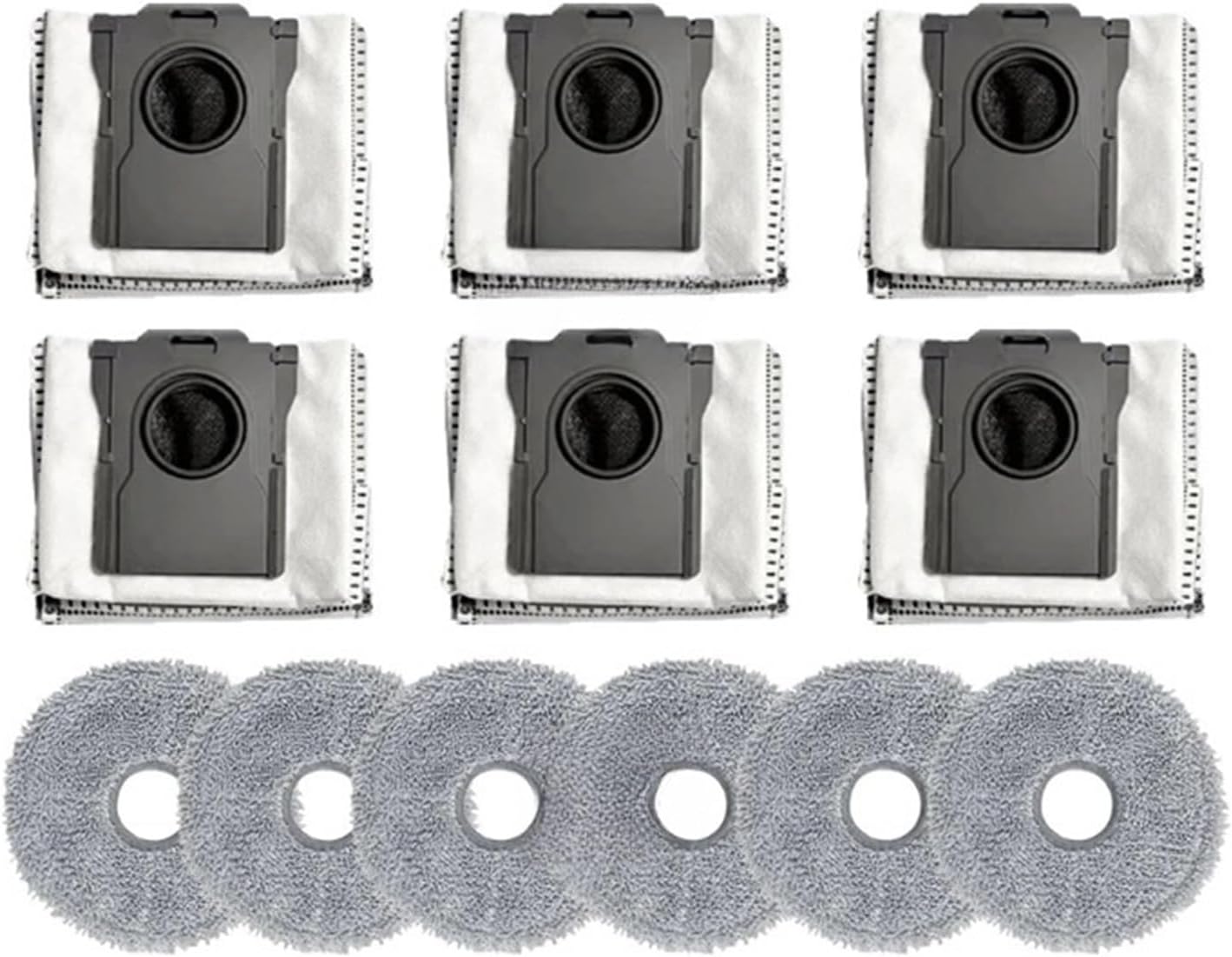 Compatible for Dreame X40 Ultra/X30 Ultra/L10s Pro Vacuum Cleaner Parts Activated Carbon Dust Bag Mop Cloth Accessories(U)