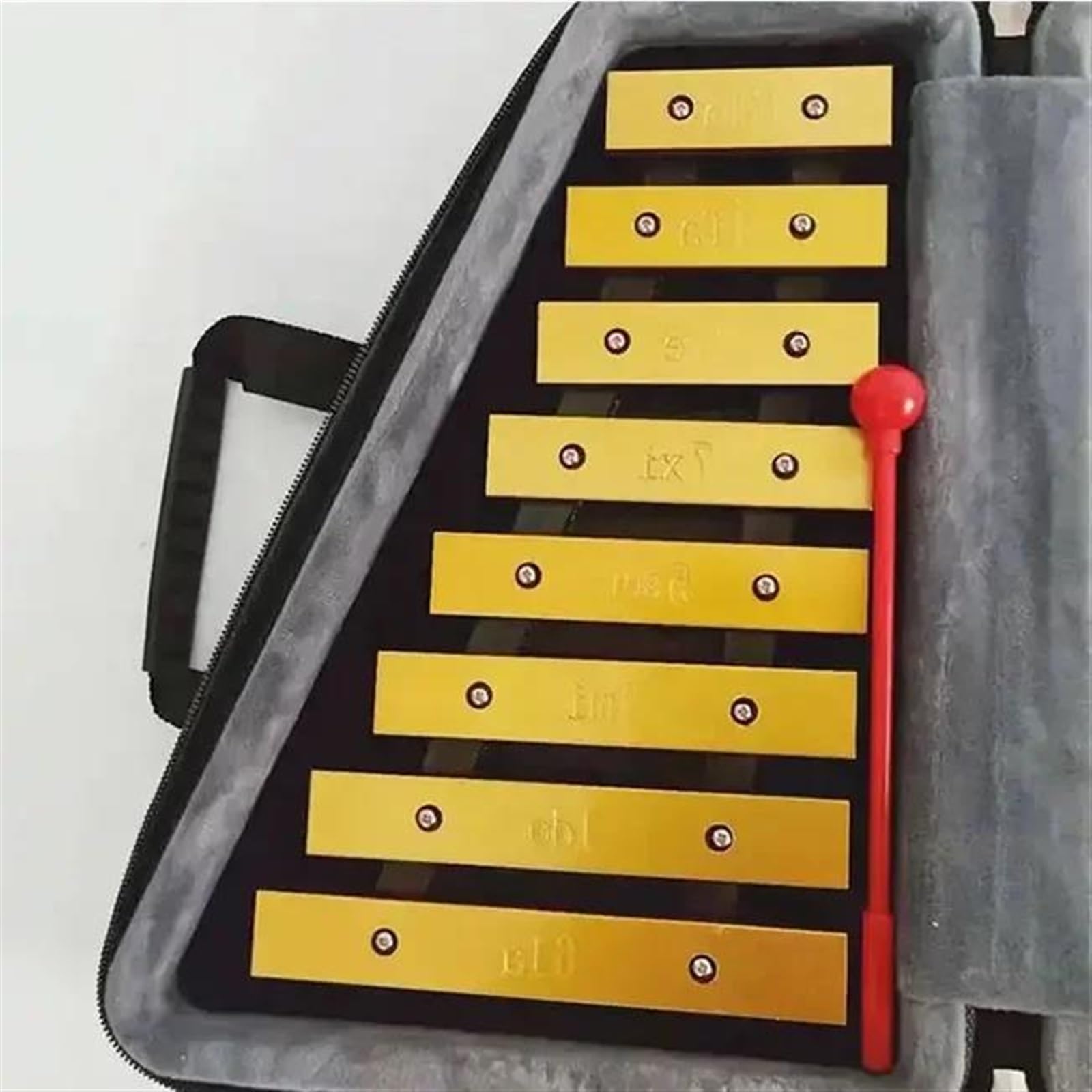 Ksylofon Glockenspiel 16 Tonów Aluminiowy Ksylofon Drewniany Instrument Muzyczny Harfa Profesjonalna Praktyka Gry Na Instrumencie
